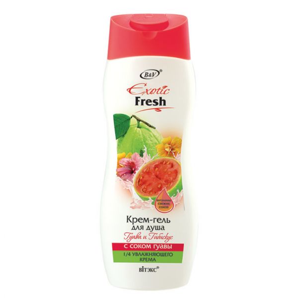 Vitex EXOTIC FRESH Cream shower gel "GUAVA and HIBISCUS" 500ml